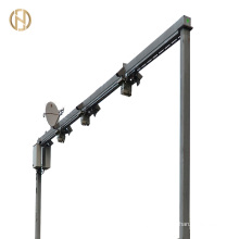 Powder Coating Steel Traffic Signals Pole Distribution Structure